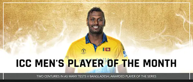 Angelo Mathews May POTM