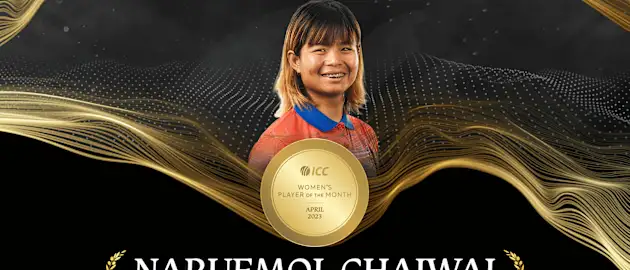 Naruemol Chaiwai is the ICC Women's Player of the Month for April 2023