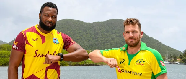 Kieron Pollard and Aaron Finch
