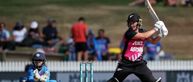 Sophie Devine brought up her second fifty of the series