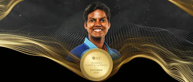 Deepti Sharma won the ICC Women’s Player of the Month award for December