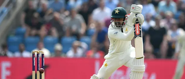 Shadab Khan has now hit half-centuries in all three Tests on tour