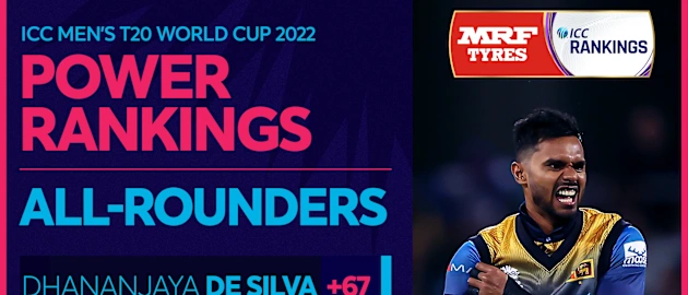 The biggest gainers in the all-rounders rankings after the T20 World Cup