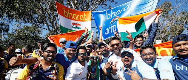 India fans in Melbourne basked in their team's fourth win in a row