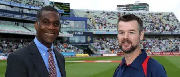 25379 Andy McCrea receives his award from Michael Holding