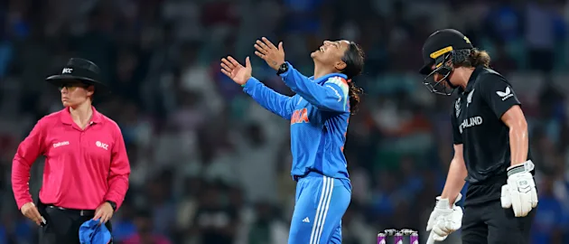 Rana gives an important breakthrough with Melie's wicket | CWC25