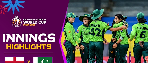 Pakistan's compact bowling display against England | Innings Highlights | CWC25