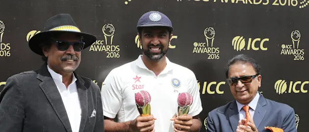 Ashwin received the Sir Garfield Sobers Trophy for 2016
