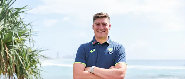 Matt Renshaw during a media opportunity to announce Cricket Australia's 2026-27 International Schedule on March 23.