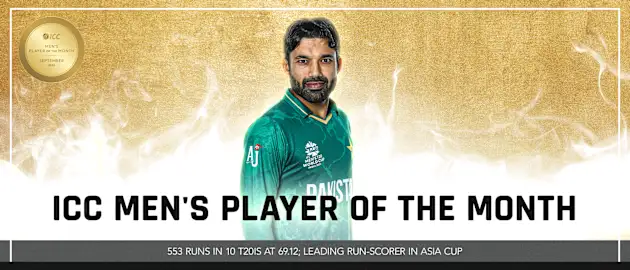 Winner will receive a gold medallion from the ICC