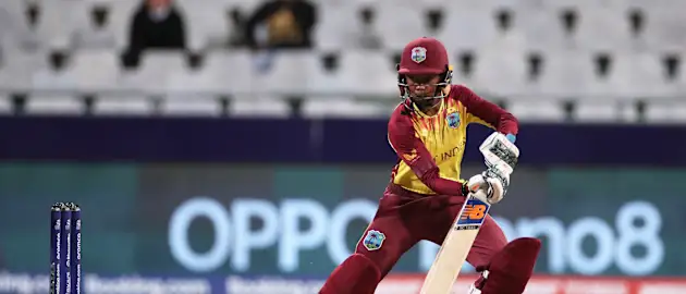 Shemaine Campbelle of West Indies plays a shot during the ICC Women's T20 World Cup group B match between West Indies and Ireland at Newlands Stadium on February 17, 2023 in Cape Town, South Africa.