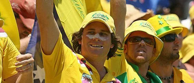 59213 Australian cricket fans support their te
