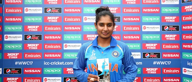 Mithali Raj was adjudged Player of the Match for her sixth ODI Century
