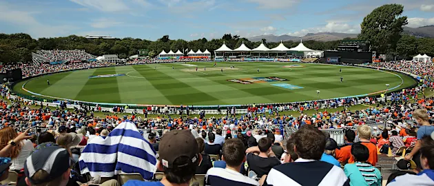 A view of the Hagley Oval during the ICC Men's Cricket World Cup 2015