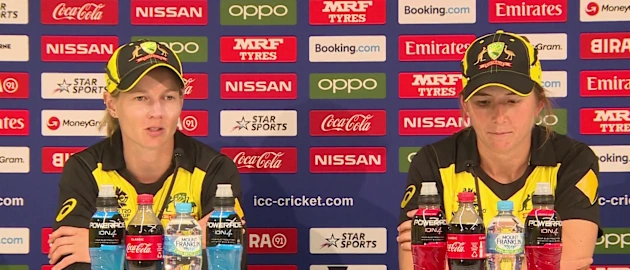Australia-Meg-Lanning-&-Georgia-Wareham-post-match-020320_Moment