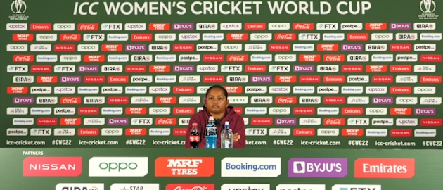 Pre-Match-West-Indies-Anisa-Mohammed-23-03-2022_Moment