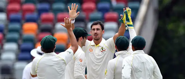 Mitchell Starc, who took 10 wickets in Canberra against Sri Lanka, also picked up an injury during the game