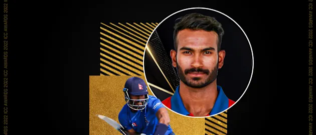 ICC 2022 ICC Spirit of Cricket Award – Aasif Sheikh (Nepal) (1)