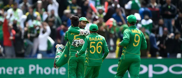 Pakistan team celebrating