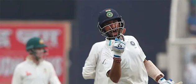 This is Pujara's third Test double century and second Test double century against Australia