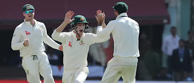 But, he was soon dismissed courtesy a sharp catch by Peter Handscomb off the bowling of Nathan Lyon