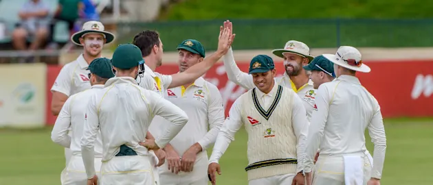 The Australians bundled out South Africa A for 220 in their tour match