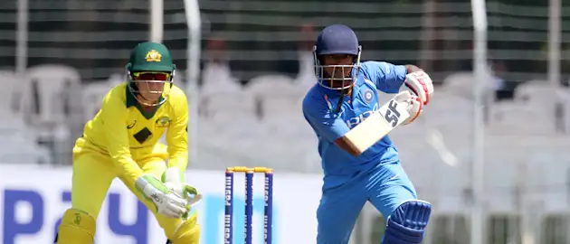 Pooja Vastrakar made 51 off 56 from No.9