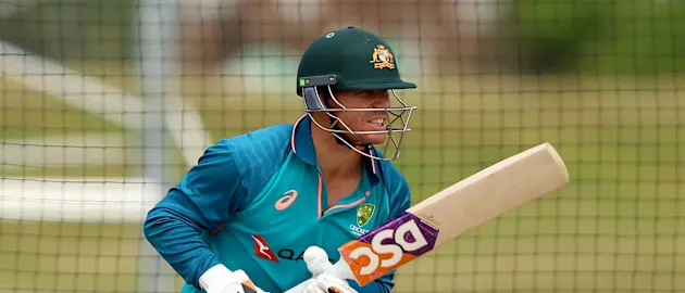 David Warner of Australia in action during Australia training prior to the ICC World Test Championship Final 1920x1080