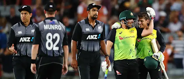 Australia pulled off a record run chase last time they toured New Zealand.