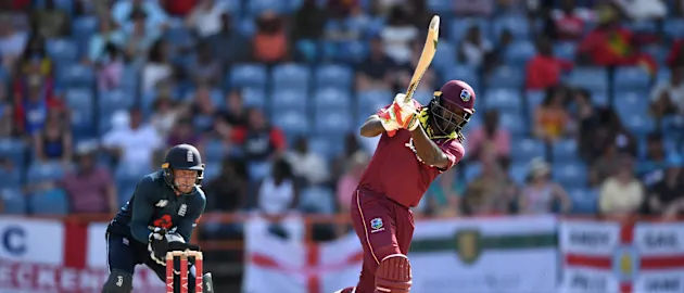 Chris Gayle aggregated 424 runs in four innings against England in February 2019