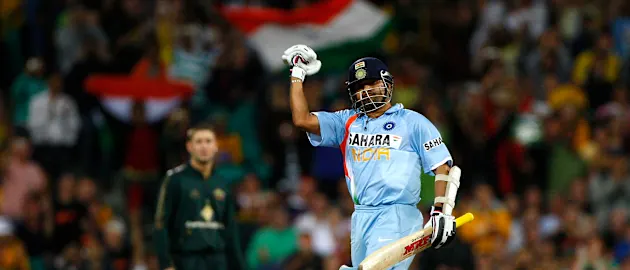 Tendulkar's 117* led India to a six-wicket victory against Australia
