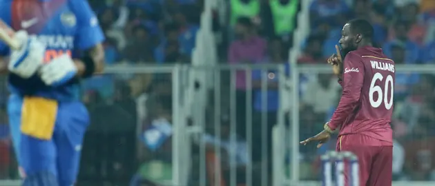 Kesrick Williams silenced Virat Kohli, and the vociferous Indian support