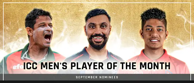 ICC Men's Player of the Month nominees – September 2021