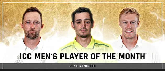 ICC Men's Player of the Month – June 2021