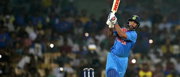 Shikhar Dhawan struck a brilliant 92