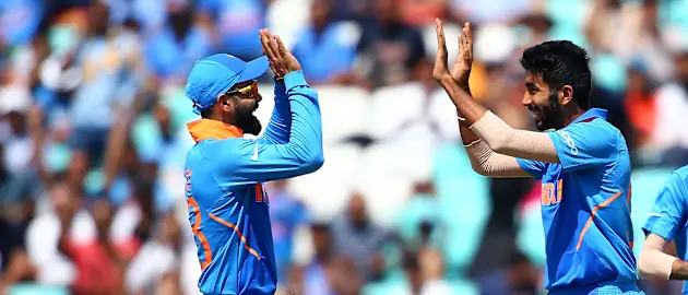 Virat Kohli and Jasprit Bumrah