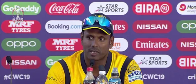 CWC_2019_MATCH39_SLvWI_SL_MATHEWS_MEDIA_CONFERENCE_ICC