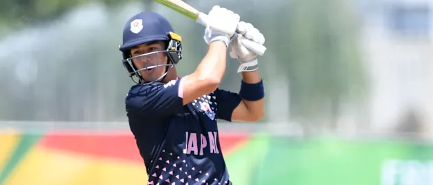 Marcus Thurgate of Japan during the ICC U19 Cricket World Cup