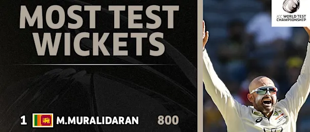 Lyon is just the third Australian player to have taken more than 500 Test wickets