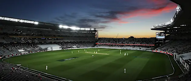 A picturesque Eden Park during the day-night Test against England in 2018