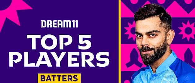 Top 5 Batters in the 2023 World Cup Fantasy game