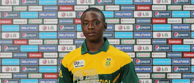 Kagiso Rabada during the 2014 ICC Under 19 World Cup