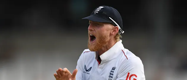 England captain Ben Stokes on the field during the first Test against India