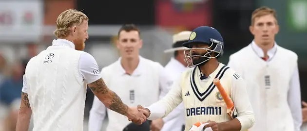 Jadeja and Stokes in Manchester 