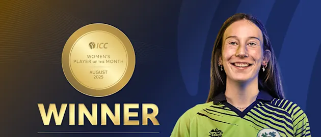 ICC Women's Player of the Month August 2025 Winner Orla Prendergast