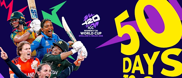 50 Days to go for ICC Women's T20 World Cup 2026
