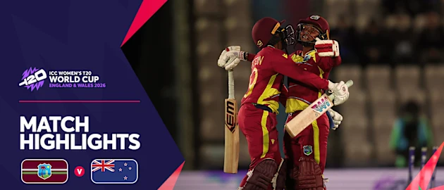 West Indies down New Zealand in a final-over thriller | Match Highlights | Women's T20WC 2026