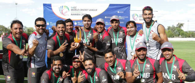 The UAE are crowned champions of the ICC World Cricket League Division 2.jpeg