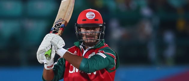 Oman captain Zeeshan Maqsood top scored with 39* off 34 balls