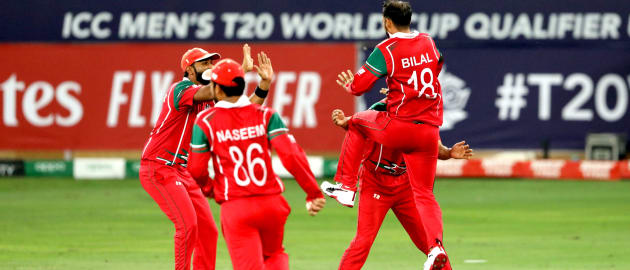 Bilal Khan celebrate wicket of Waqas Barkat-min